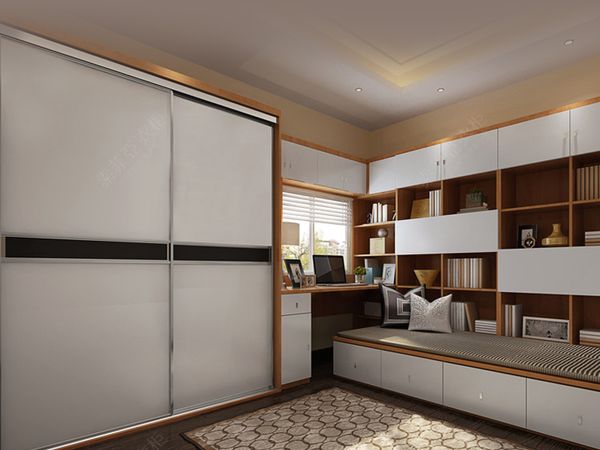 郫县书房全屋定制案例